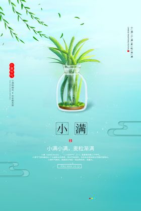 插画小满海报