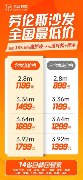 家居价格海报