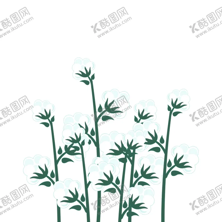 编号：25138003100023223639【酷图网】源文件下载-绿色植物插画元素