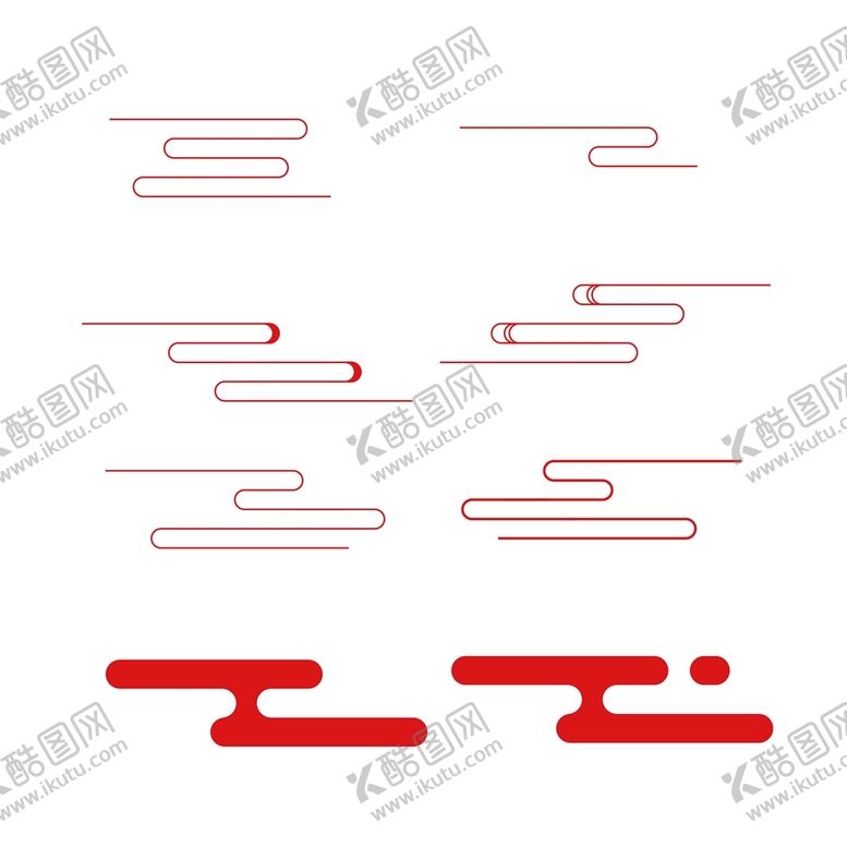 编号：21304210311354504355【酷图网】源文件下载-中国风祥云海报祥云元素