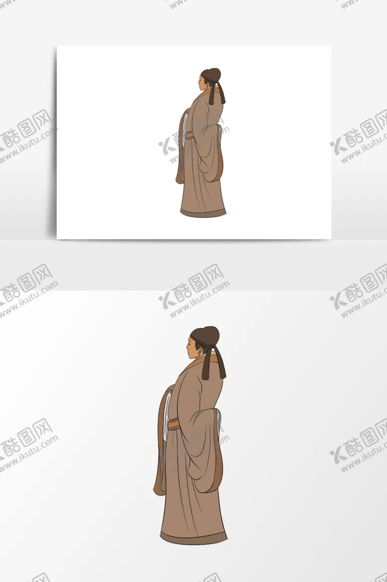 编号：72337107021637103330【酷图网】源文件下载-淡彩国画人物