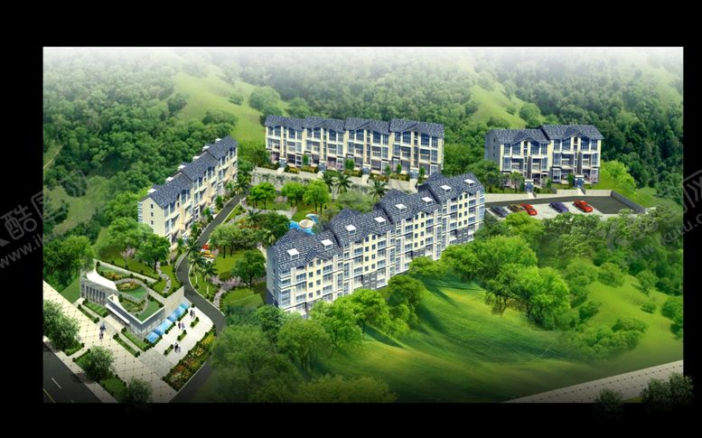 编号：63391309170706101912【酷图网】源文件下载-楼盘景观鸟瞰