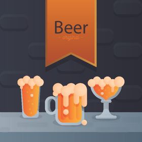 啤酒图标网页节微信庆祝