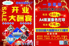 开业大酬宾促销广告海报