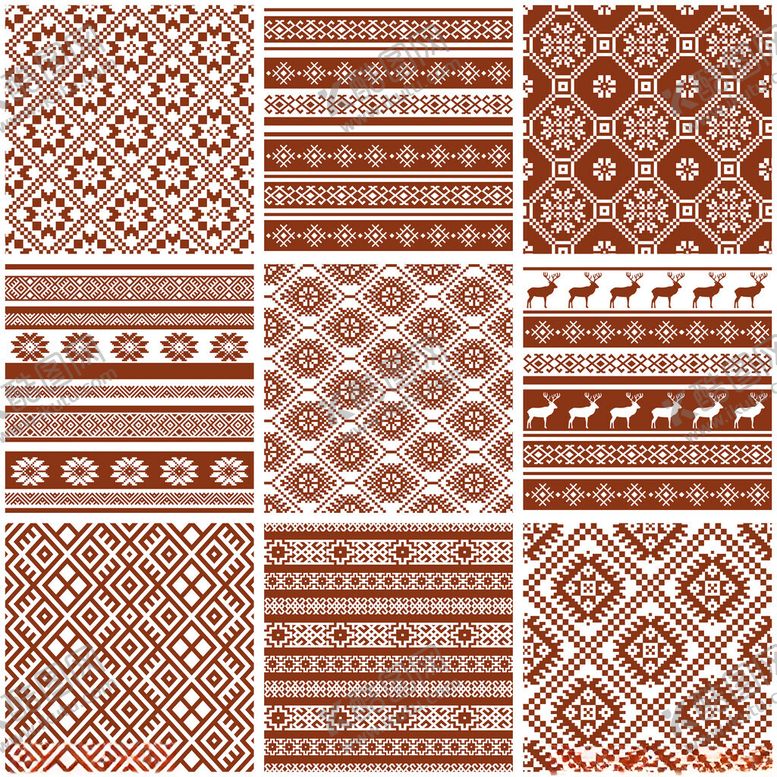 编号：32693812222350049418【酷图网】源文件下载-复古几何图案