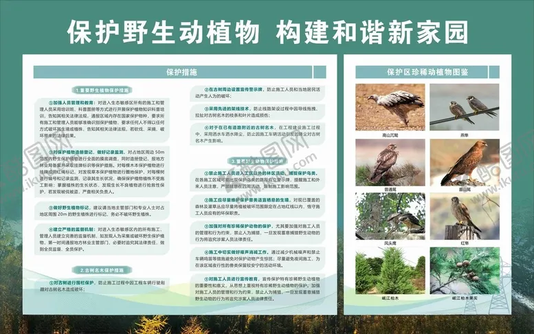 编号：94071706291524144583【酷图网】源文件下载-保护野生动物宣传展板