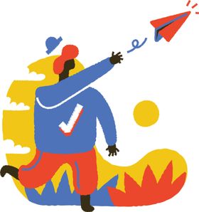 卡通系列插画图片科技产品汽车装饰案创意