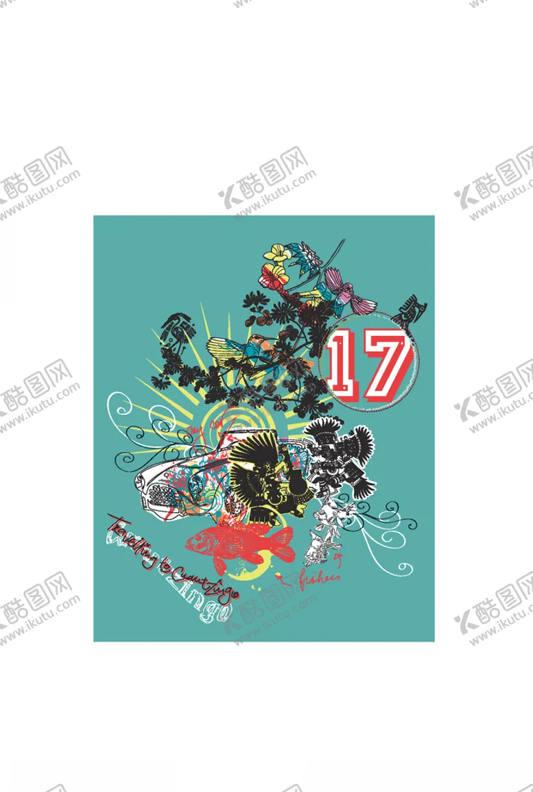编号：82993706262138462330【酷图网】源文件下载-动物印花