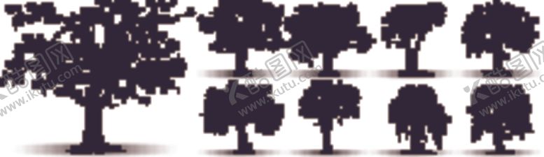 编号：25593609252358407869【酷图网】源文件下载-树木剪影