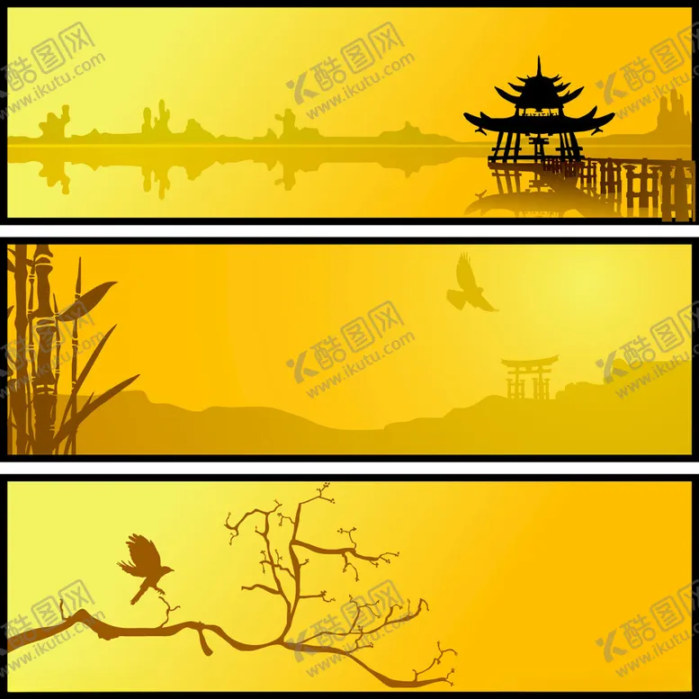 编号：79589106292043588888【酷图网】源文件下载-古风山水风景插画