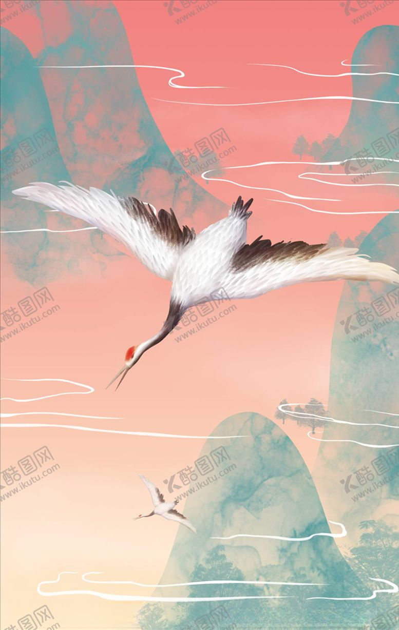 编号：72811404220333444781【酷图网】源文件下载-水墨装饰画