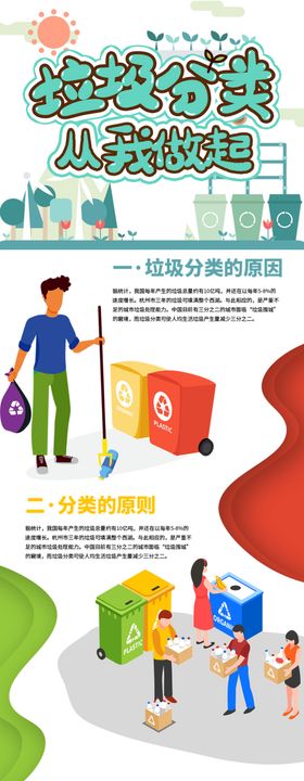 垃圾分类海报环保海报废品回