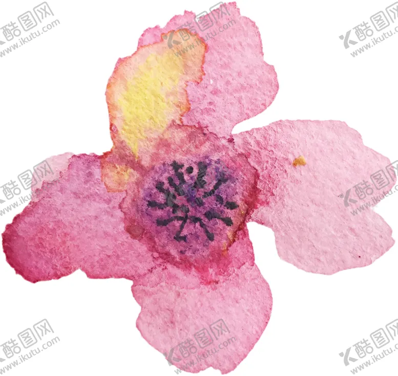 编号：94645903122100055754【酷图网】源文件下载-手绘水彩花卉花型花瓣