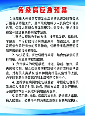 传染病应急预案