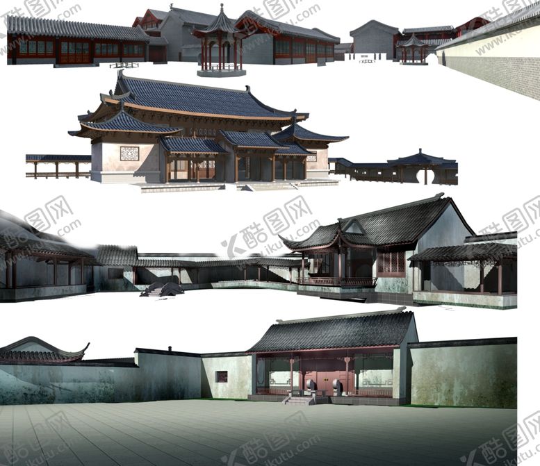 编号：88941507081454032125【酷图网】源文件下载-中国风建筑背景