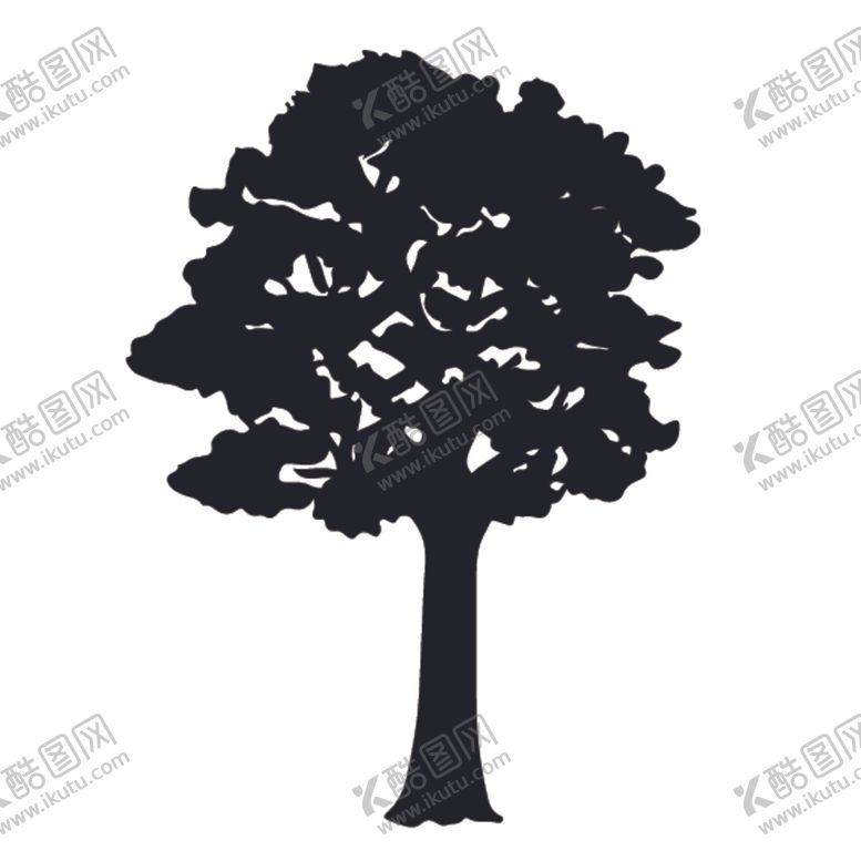 编号：83221710131641213686【酷图网】源文件下载-植物树木剪影