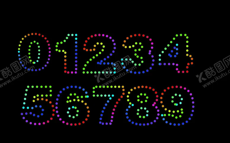 编号：86293109212324481104【酷图网】源文件下载-七彩数字