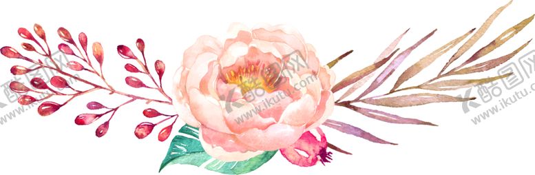 编号：91864605131231132014【酷图网】源文件下载-水彩手绘花卉花朵植物