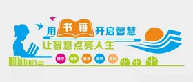 阅读文化墙建设室图书室宣传校园