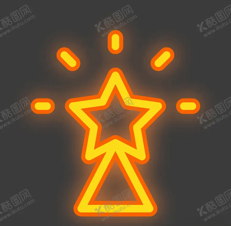 编号：57771707011512149897【酷图网】源文件下载-霓虹灯星星