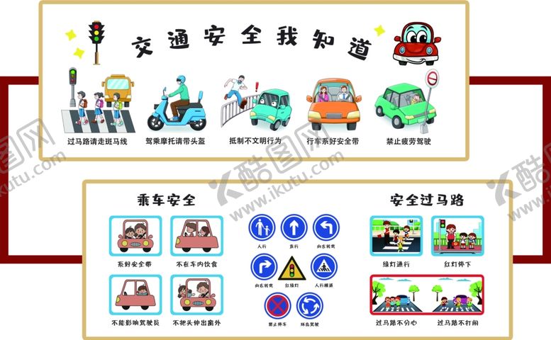 编号：13481006051411391703【酷图网】源文件下载-交通安全知识展示图