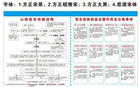 心肺复苏抢救流程急救药品