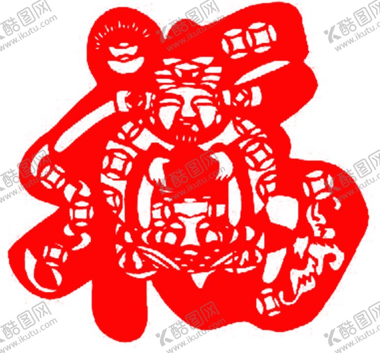 编号：83300606160040377829【酷图网】源文件下载-福字剪纸