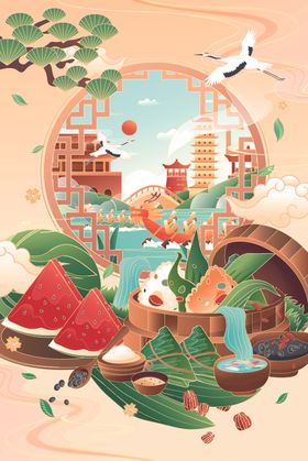 古风中秋美景