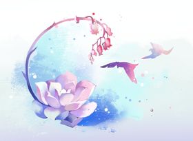 中国风花卉传统装饰画
