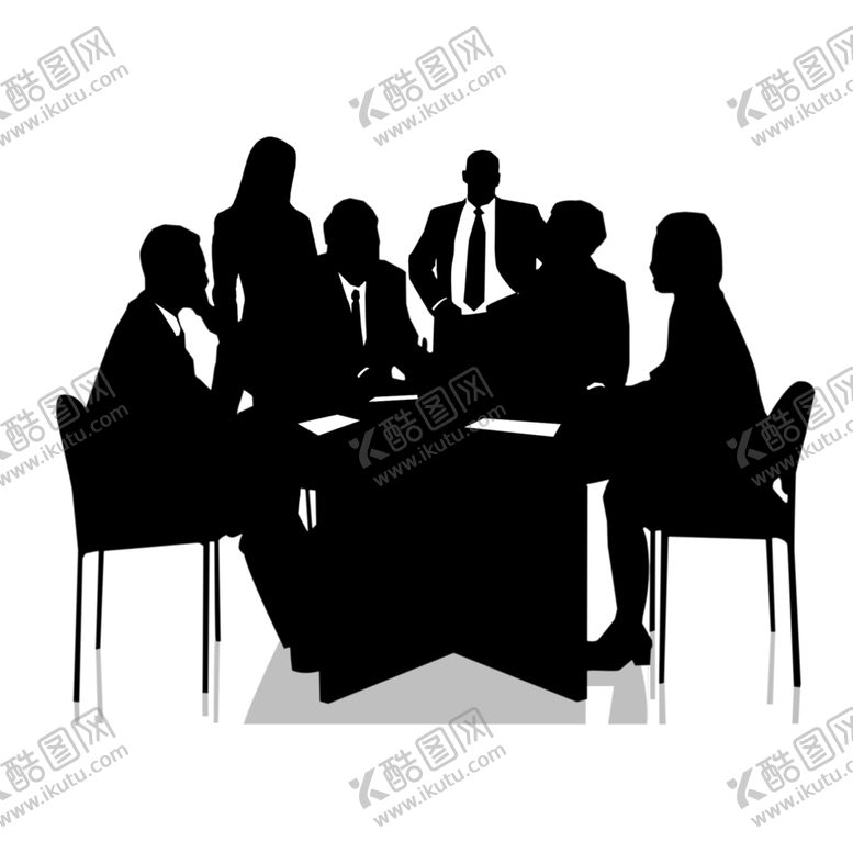 编号：98646304281304483449【酷图网】源文件下载-商务人物剪影