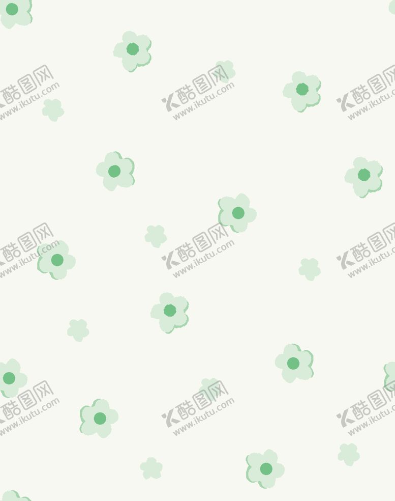 编号：37235304040304028454【酷图网】源文件下载-浅绿色花朵图案背景