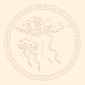 中国古典祥云云纹图片造型背景底线条
