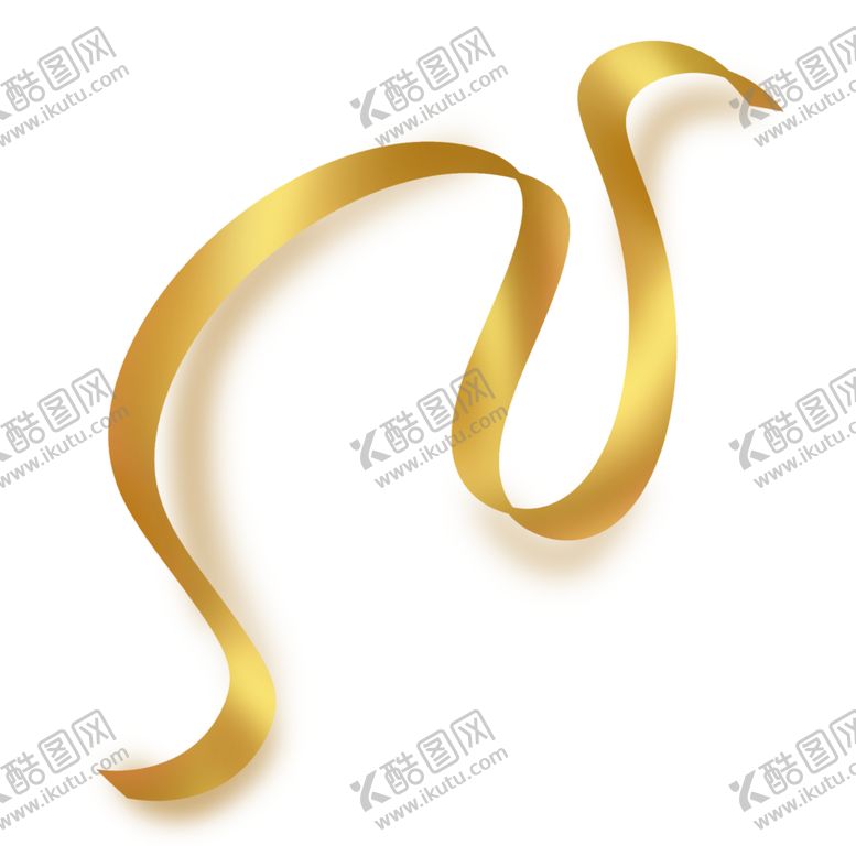 编号：64448305130349431558【酷图网】源文件下载-金色飘带