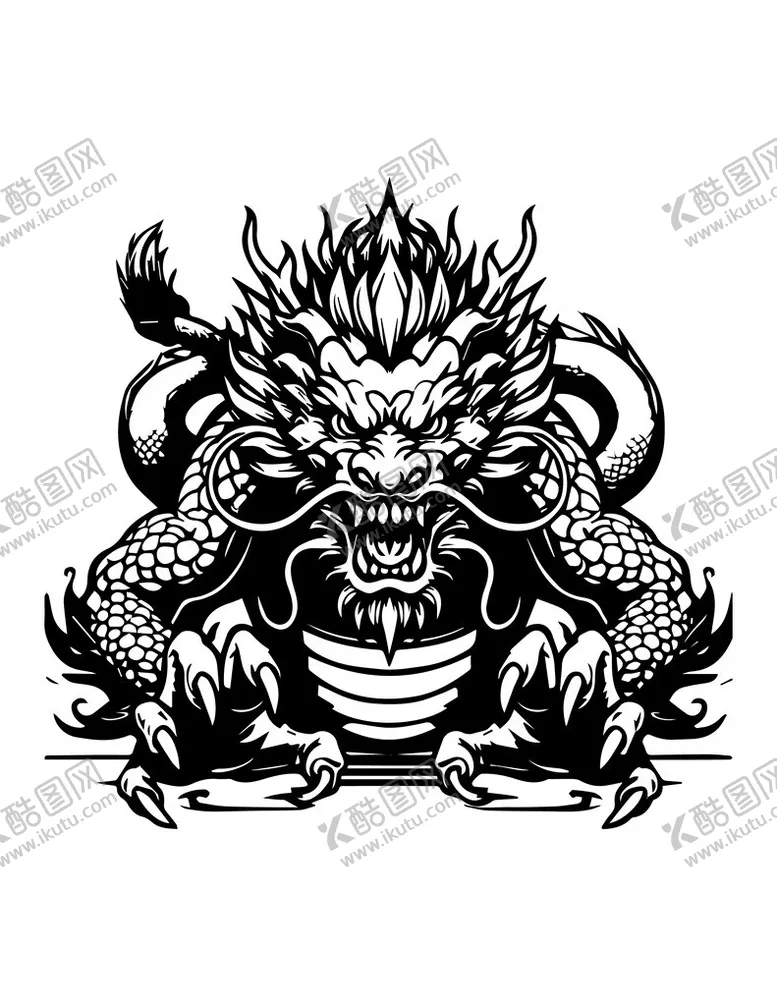 编号：39086802102356014988【酷图网】源文件下载-卡通龙