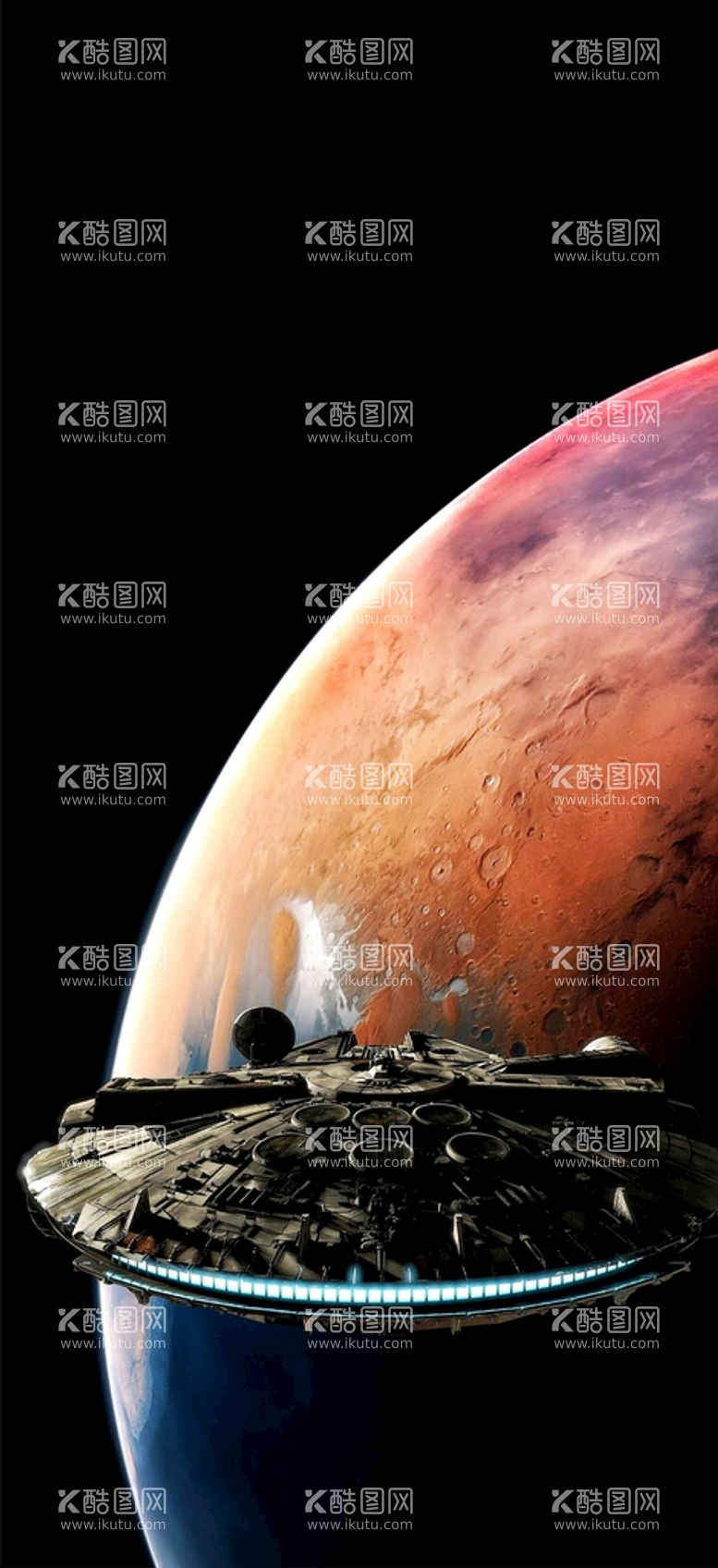 编号：54494511112156586576【酷图网】源文件下载-科技感星球宇宙飞船背景