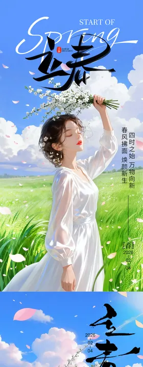 立春节气医美海报