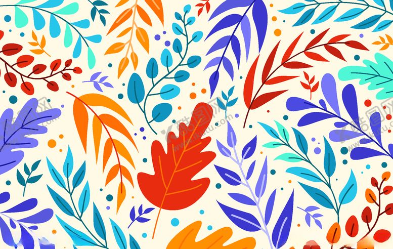 编号：91280010081411118498【酷图网】源文件下载-叶子背景
