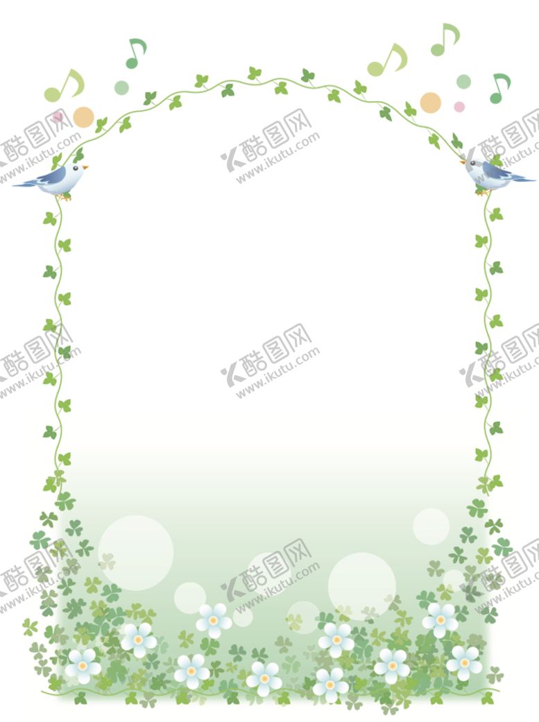 编号：80279510020530340289【酷图网】源文件下载-绿叶小清新边框相框