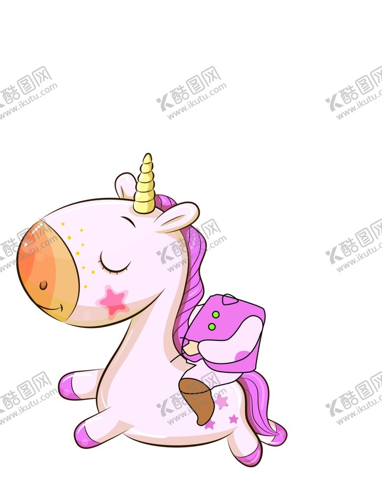 编号：38435909280630547980【酷图网】源文件下载-粉色独角兽女孩宝宝宴