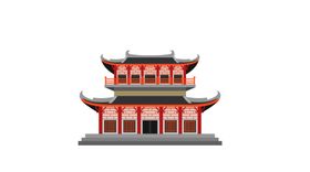 中国风建筑插画