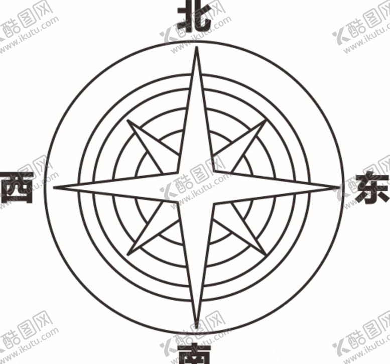 编号：55776604190915434574【酷图网】源文件下载-指北针