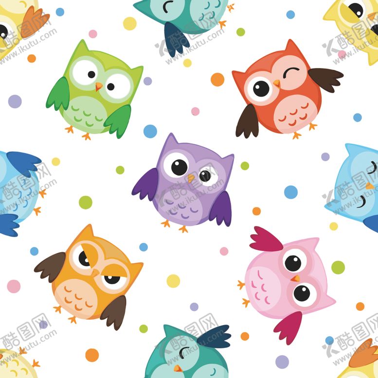 编号：18139709290645008157【酷图网】源文件下载-圆点猫头鹰