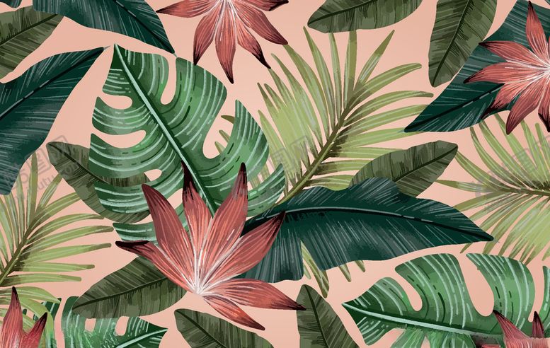 编号：90461310122006434331【酷图网】源文件下载-线条矢量手绘花草植物