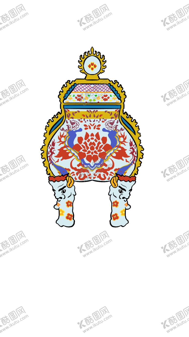 编号：58736801251840281432【酷图网】源文件下载-高清透明底免扣卡通花瓶