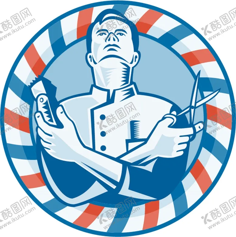 编号：14359910242346012354【酷图网】源文件下载-卡通理发