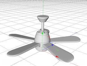 C4D模型风扇