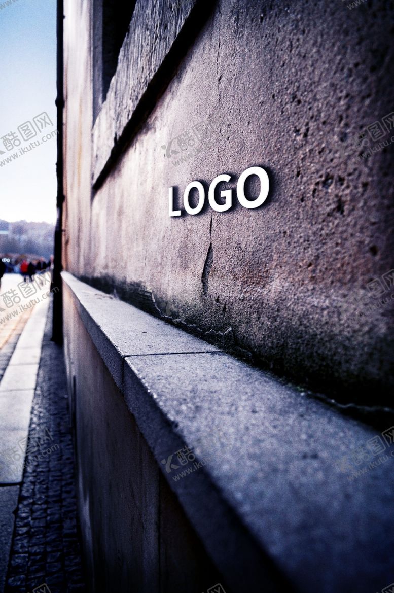 编号：30122201190900503850【酷图网】源文件下载-logo 样机 墙上 