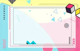 孟菲斯海报简约小清新女装包包几何波点