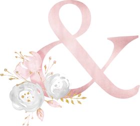 鲜花字母数字素材