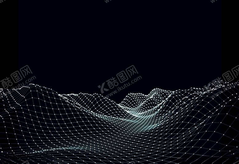 编号：92778310232143408119【酷图网】源文件下载-大数据可视化山川动态起伏背景
